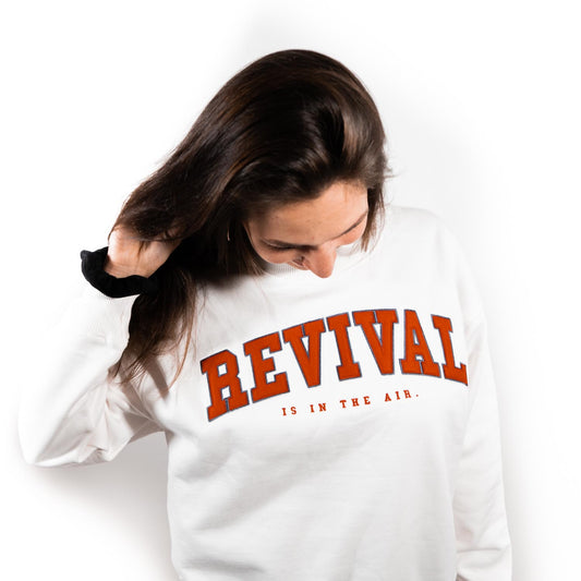 Good-Natured Revival-Frauen Sweater weiß