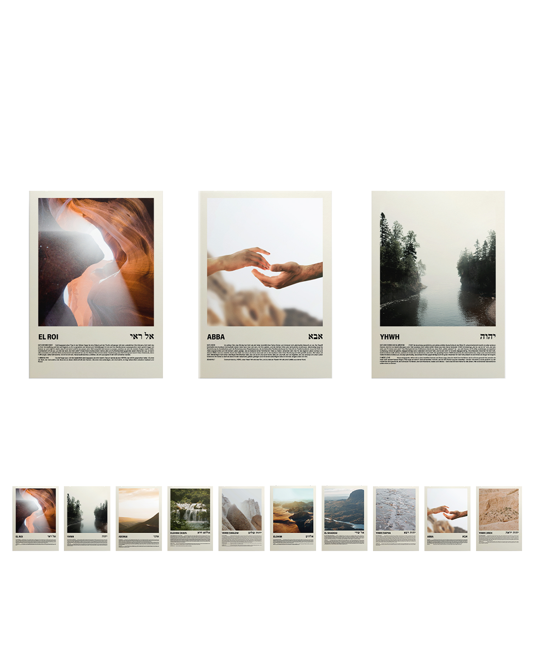 3er Bundle - Namen Gottes Poster