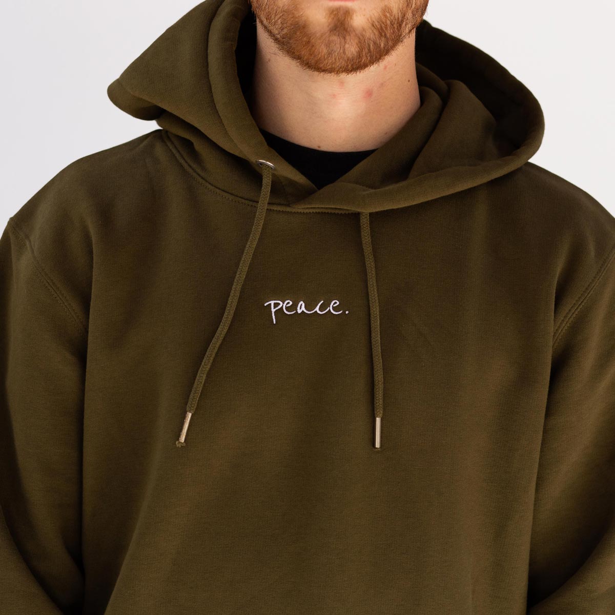 Good-Natured Peace-Hoodie Khaki