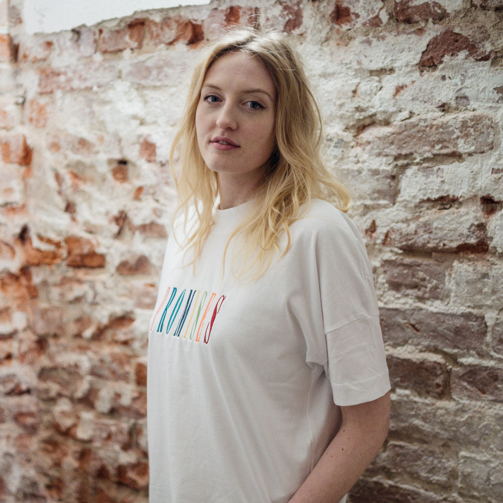 Good-Natured Promises Vintage-Oversized Shirt weiß