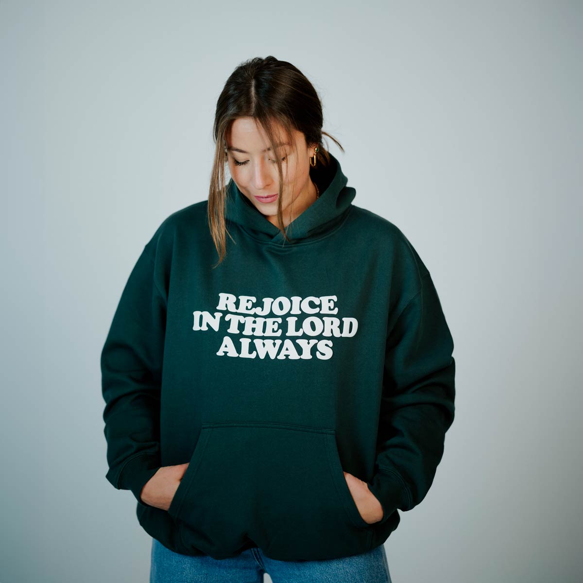 Good-Natured-Rejoice-Hoodie-Dark-Green