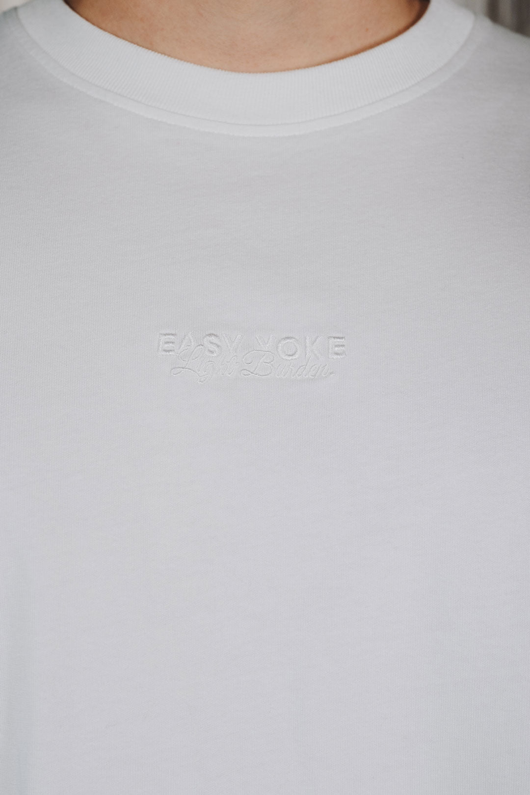 Easy Yoke T-Shirt White