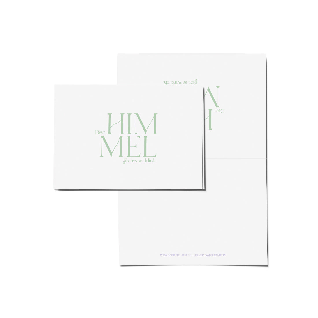 Himmel-Trauerkarte-Klappkarte