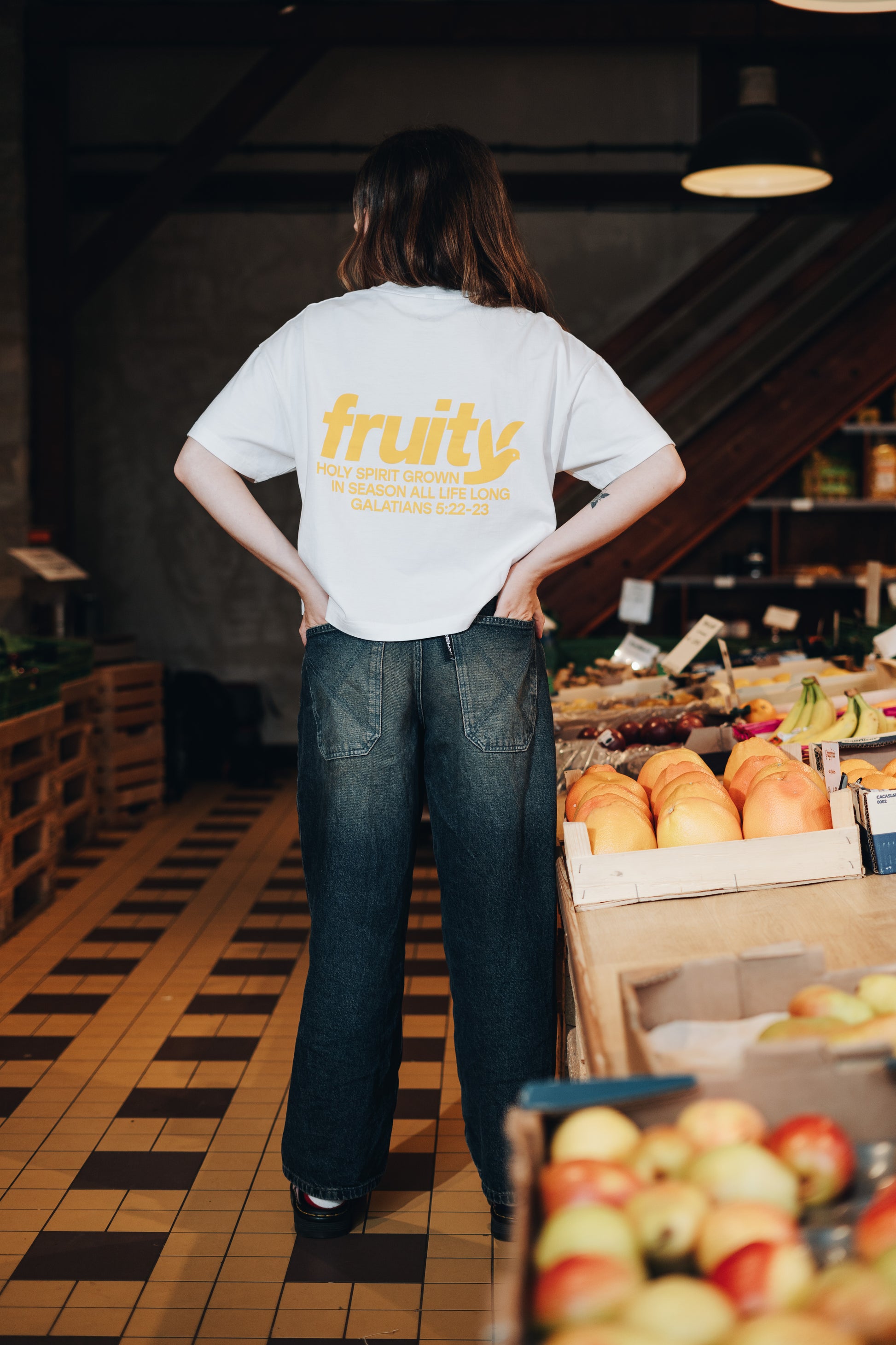 Boxy Fit T-Shirt in Weiß aus GOTS-zertifizierter Bio-Baumwolle von Good-Natured