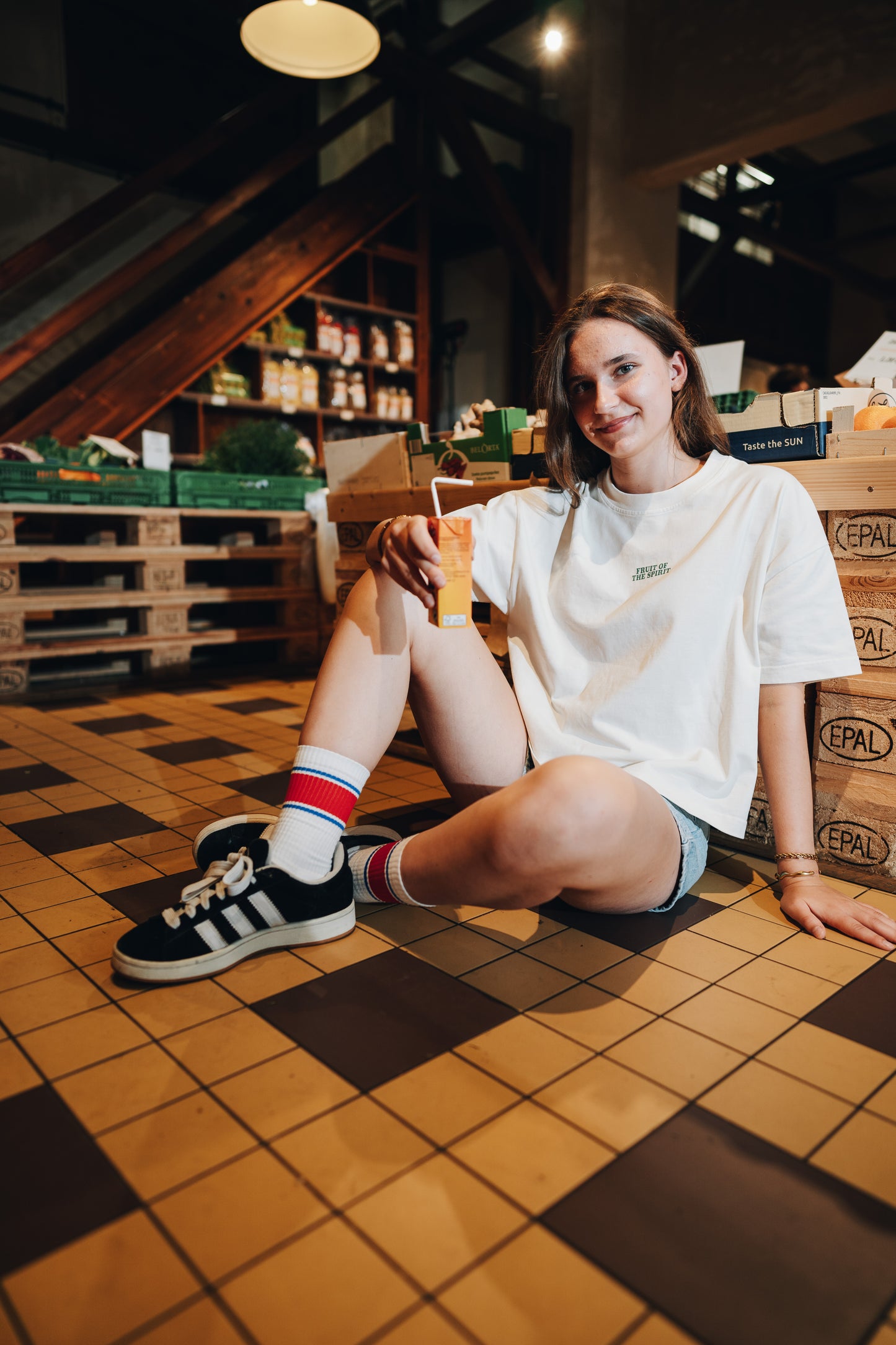 Juice Pack Boxy T-Shirt der Fruit of the Spirit Kollektion, fair produziert in Portugal