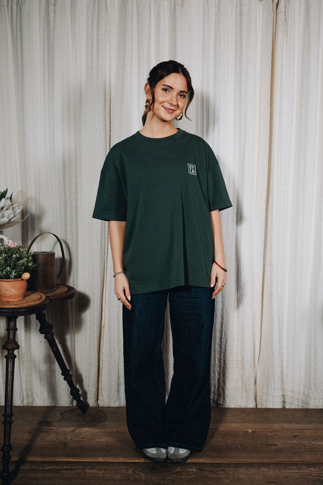 Easy Yoke T-Shirt Green