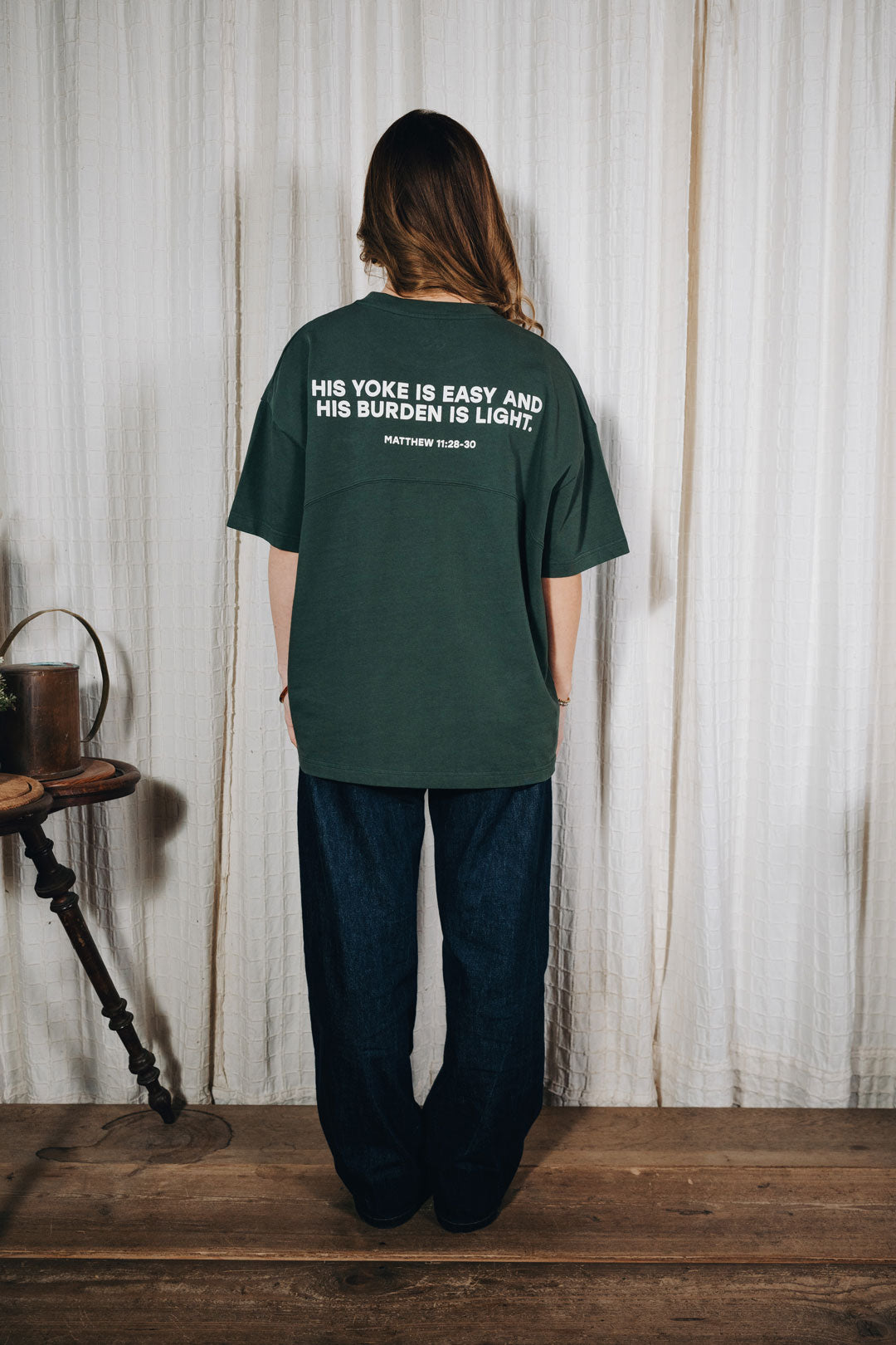 Easy Yoke T-Shirt Green