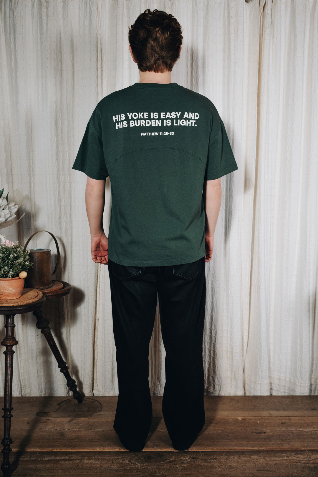 Easy Yoke T-Shirt Green