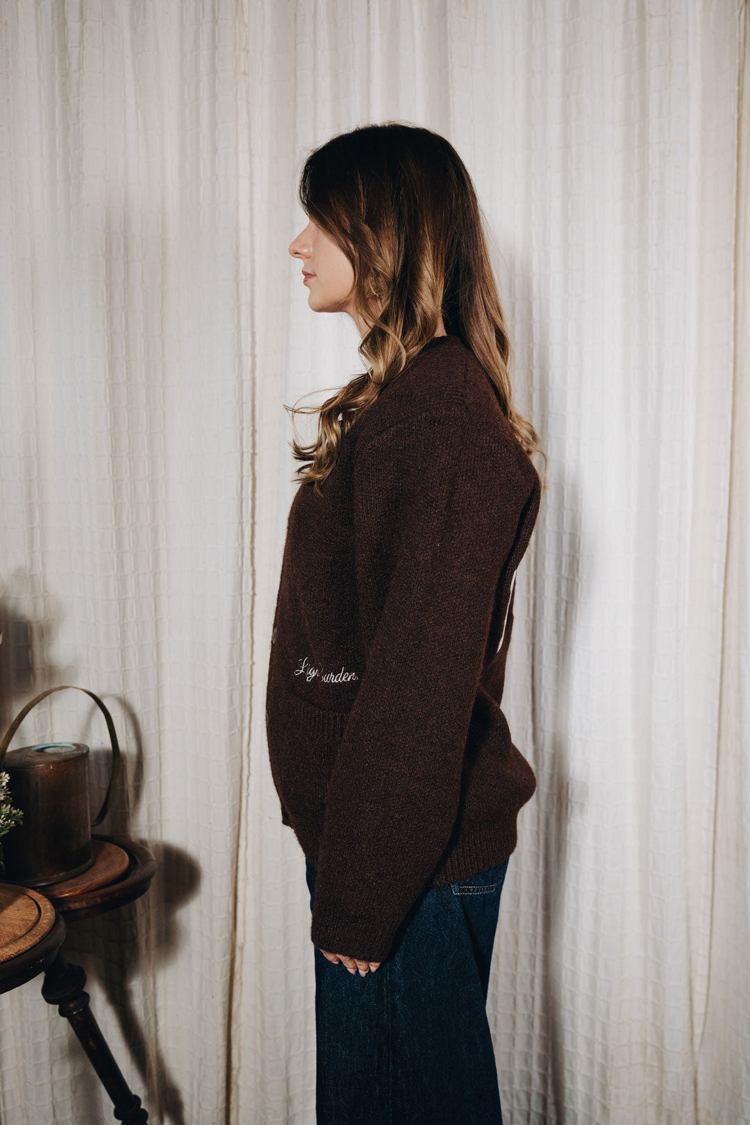 Easy Yoke Knitwear Cardigan