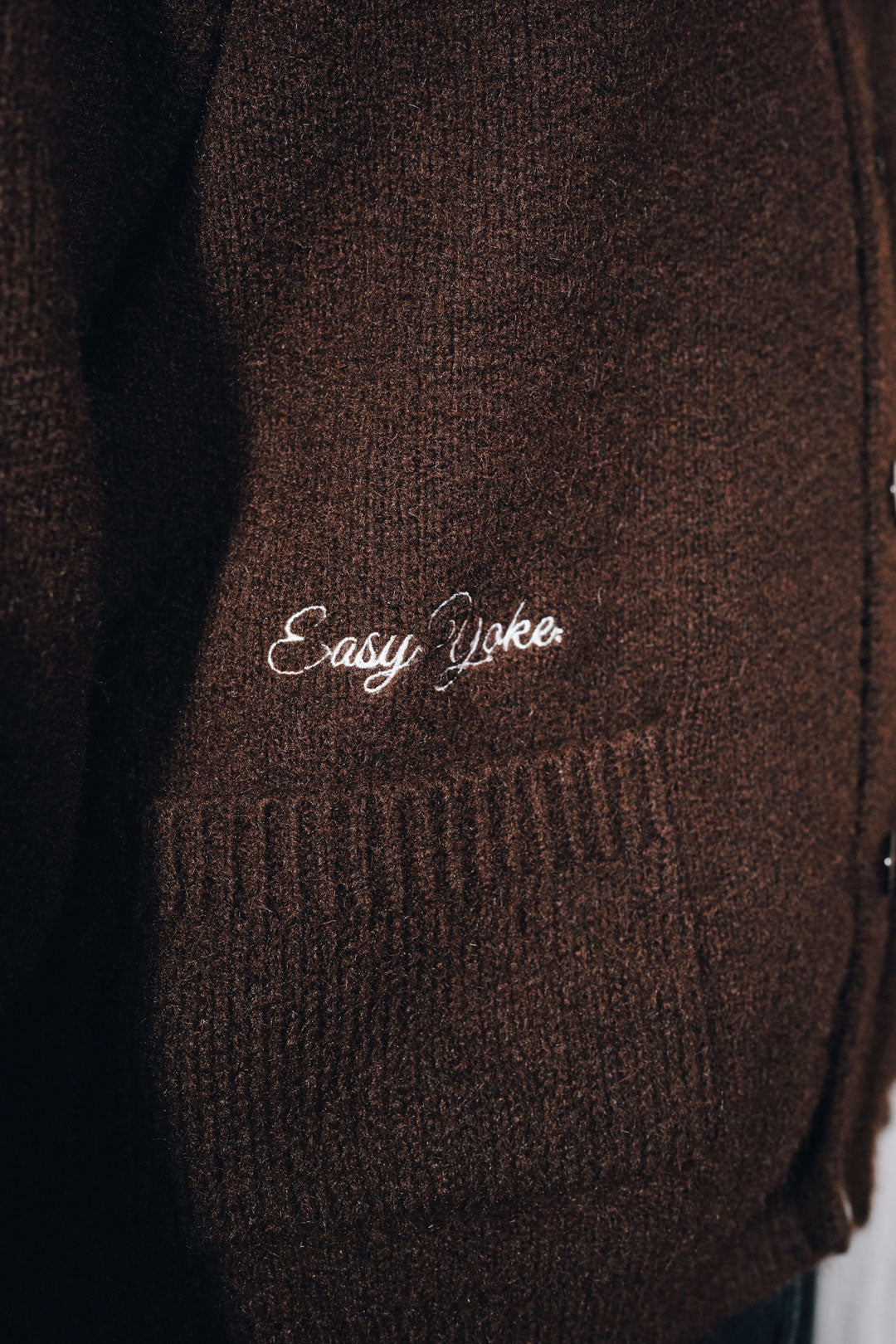 Easy Yoke Knitwear Cardigan