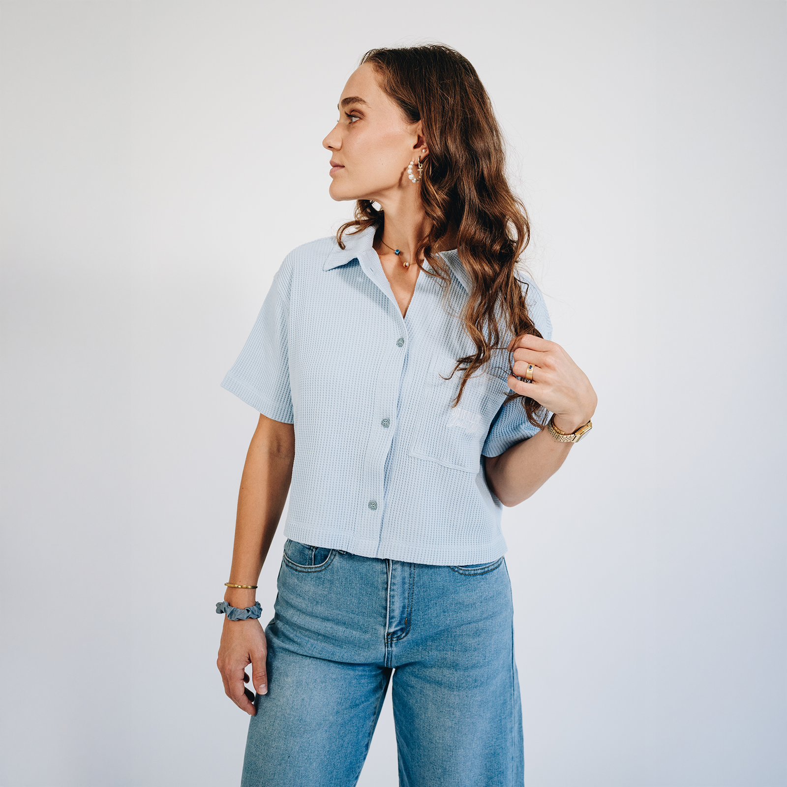 For God's Glory - Waffle Bluse