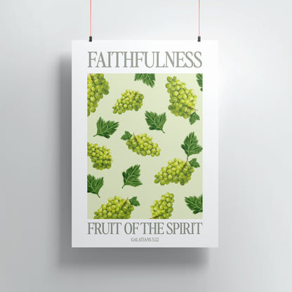 Fruit of the Spirit Poster Faithfulness (Treue) wählbar im 3er Bundle von Good-Natured