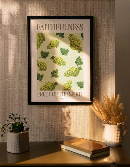 Fruit of the Spirit Poster Faithfulness (Treue) im Interieur von Good-Natured