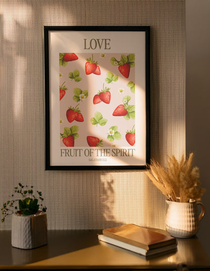 Fruit of the Spirit Poster Love (Liebe) im Interieur von Good-Natured