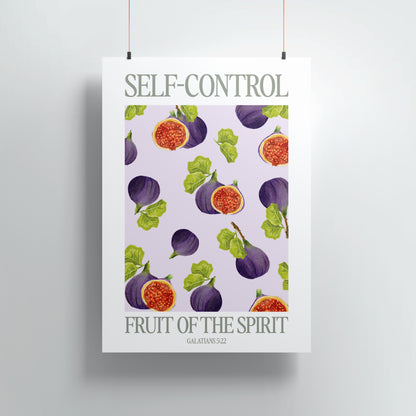Fruit of the Spirit Poster Self-Control (Selbstbeherrschung) wählbar im 3er Bundle