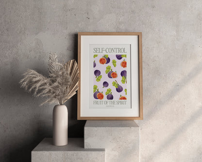 Poster Self-Control (Selbstbeherrschung) der Fruit of the Spirit Reihe als Wanddeko