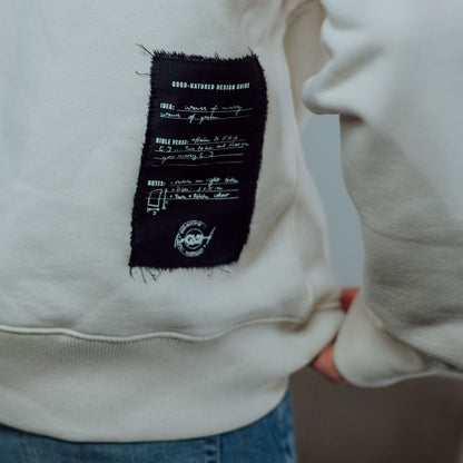 Good-Natured-Mercy-Sweater-patch
|| Matti ist 1,88m groß, schlank gebaut und trägt eine L (wide fit).