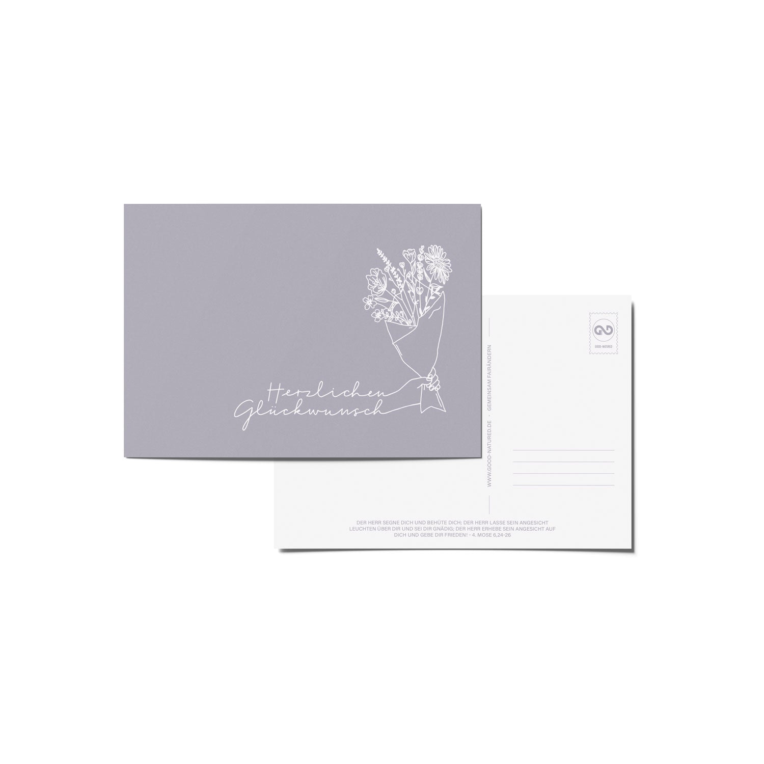 Herzlichen Glückwunsch - Postkarte