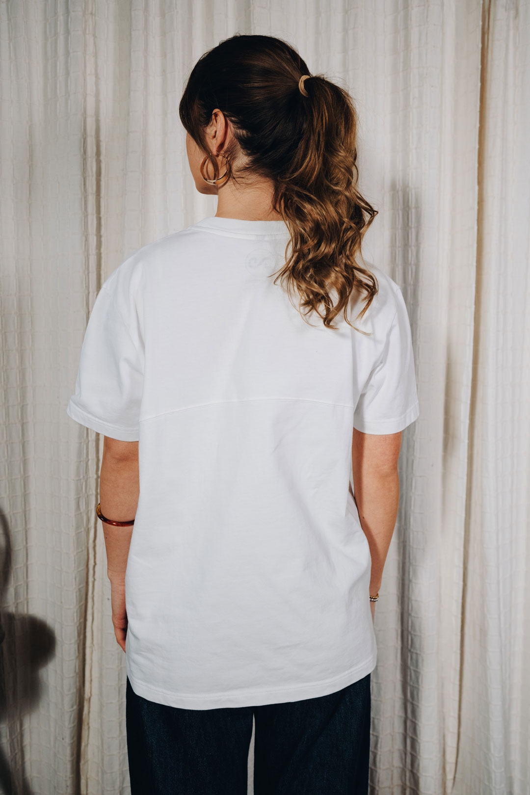Easy Yoke T-Shirt White