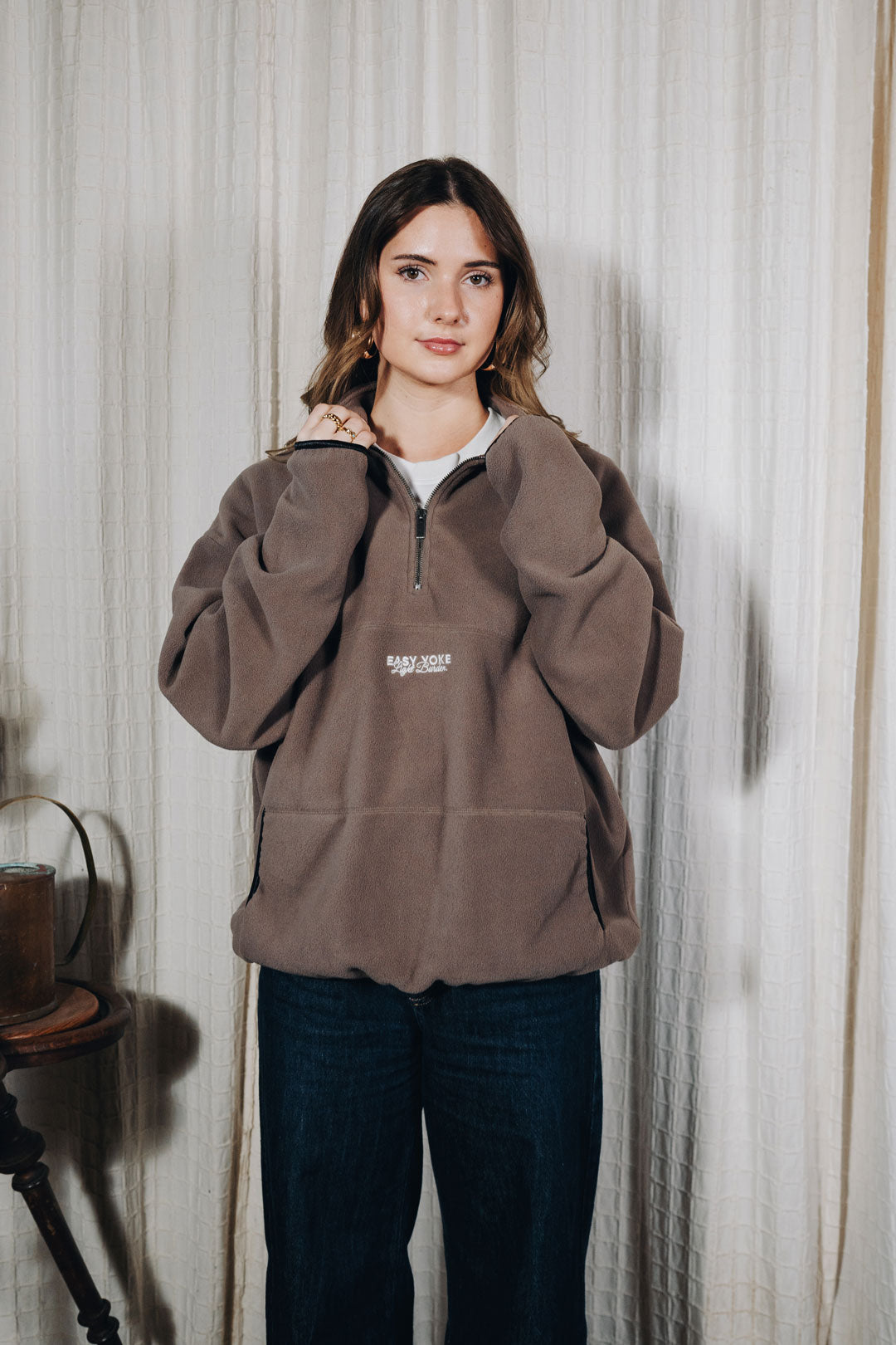 Easy Yoke Fleece Halfzip