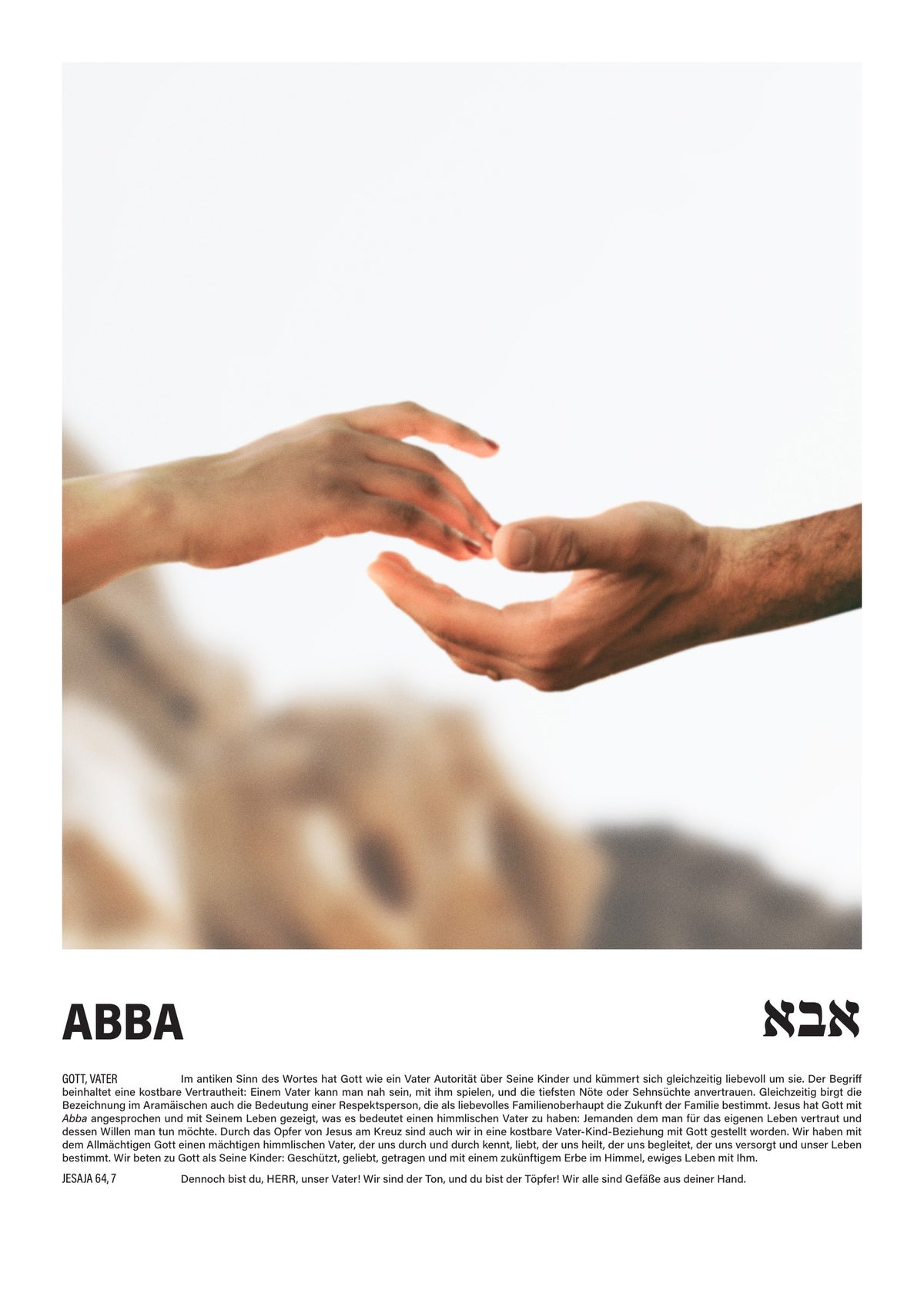 Abba - Namen Gottes Poster