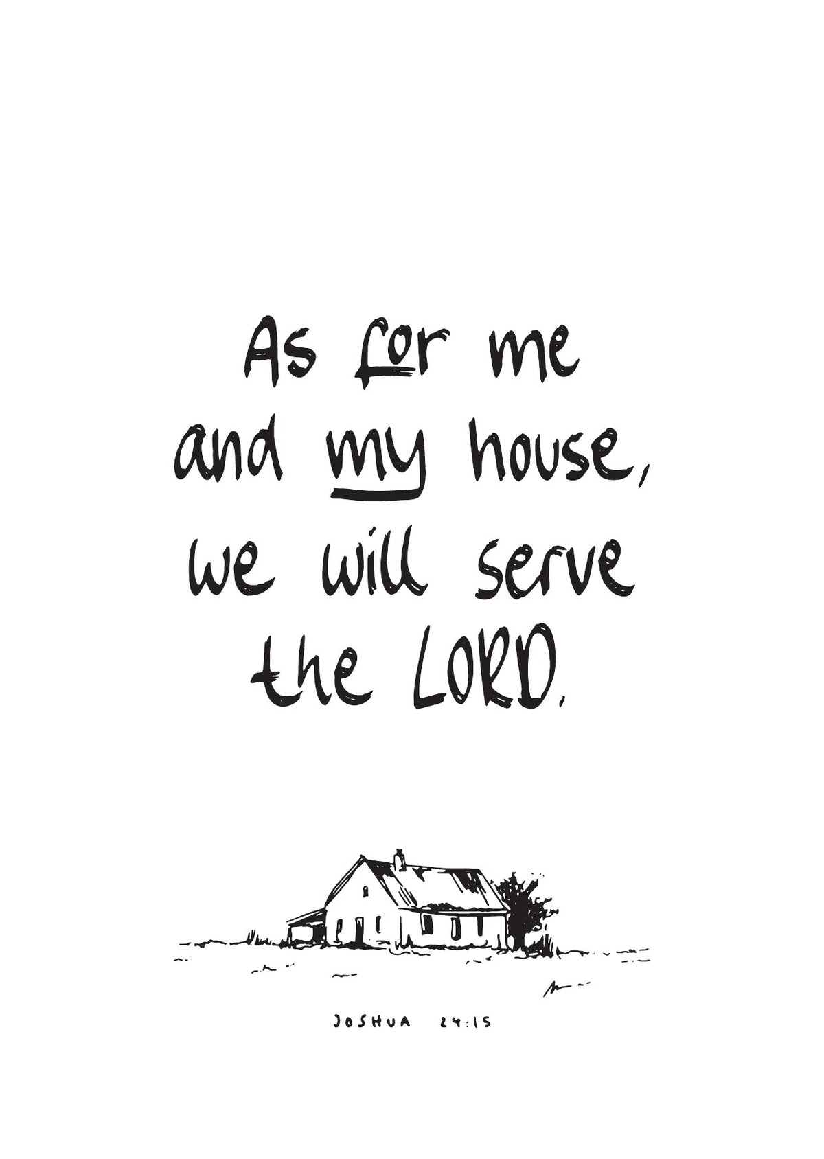 As for me and my house - Poster