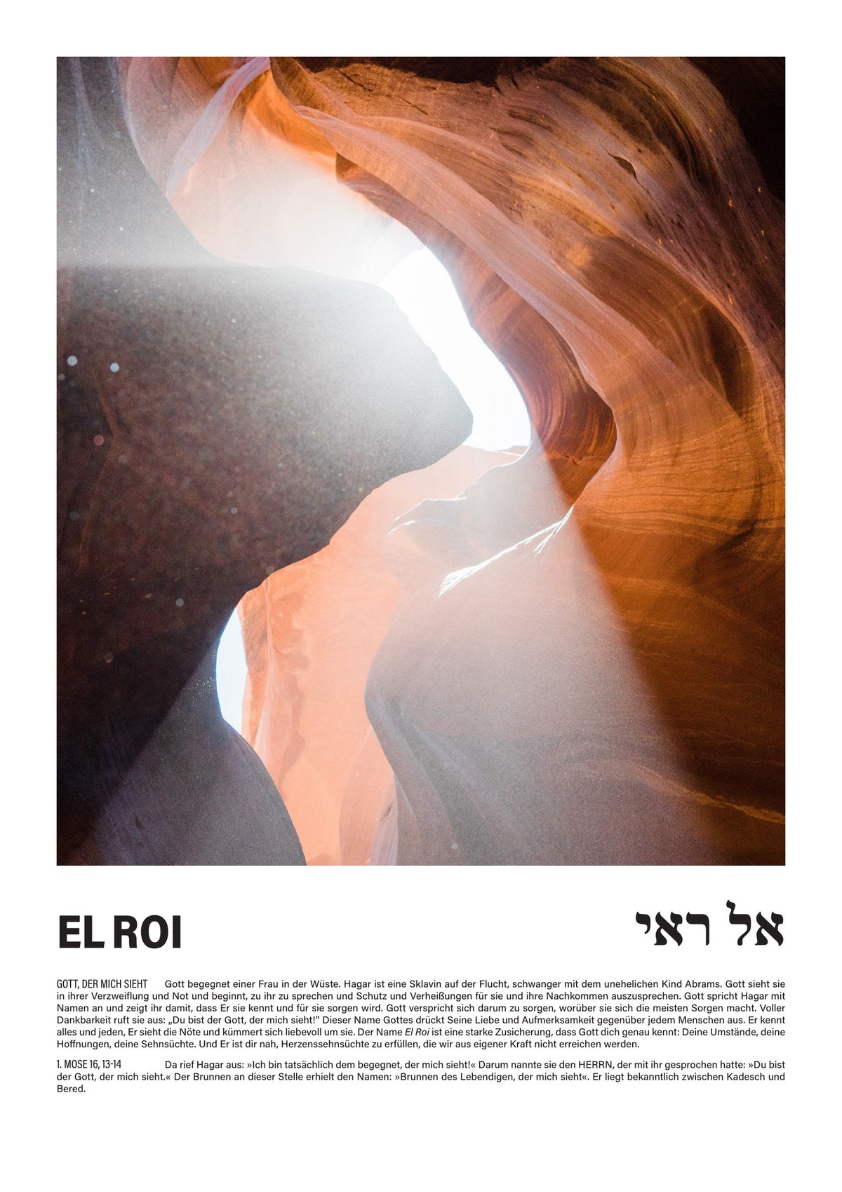 El Roi - Namen Gottes Poster