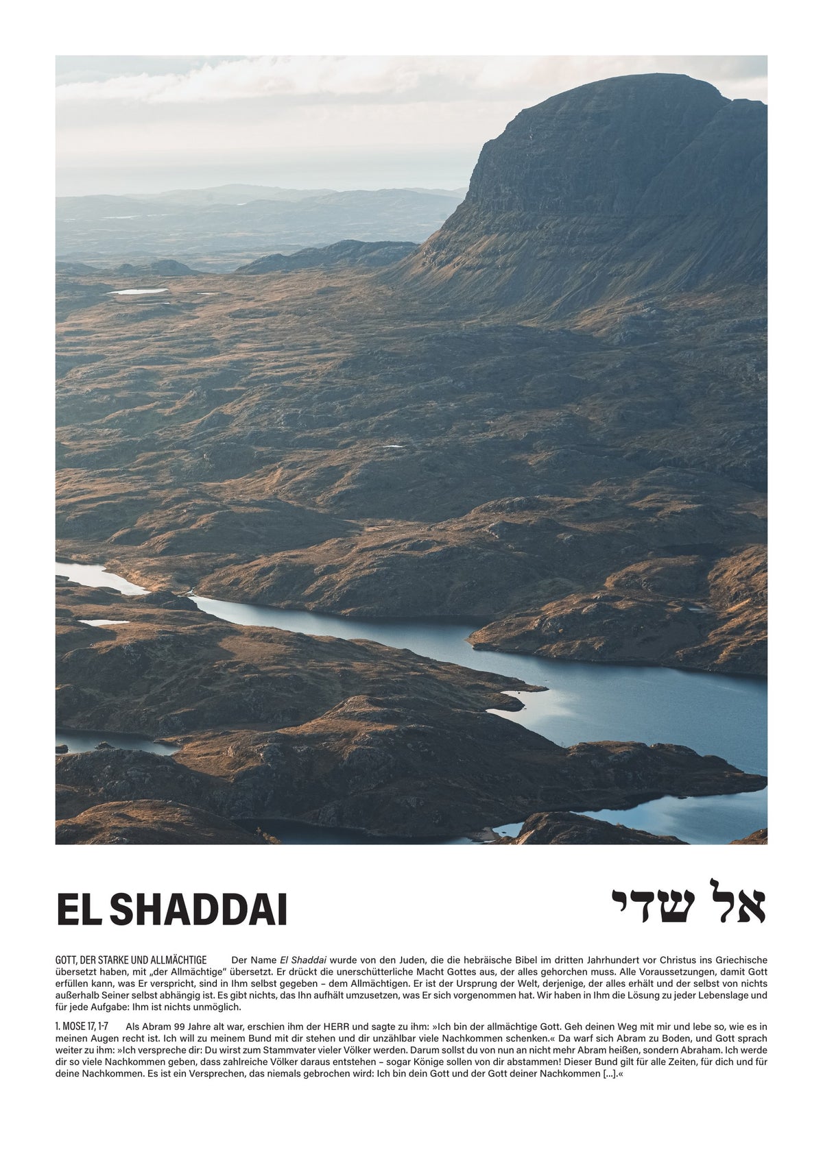 El Shaddai - Namen Gottes Poster