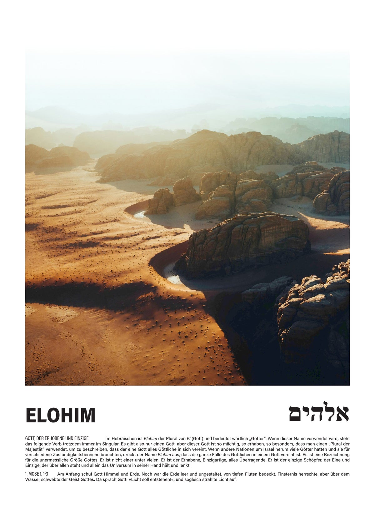 Elohim - Namen Gottes Poster