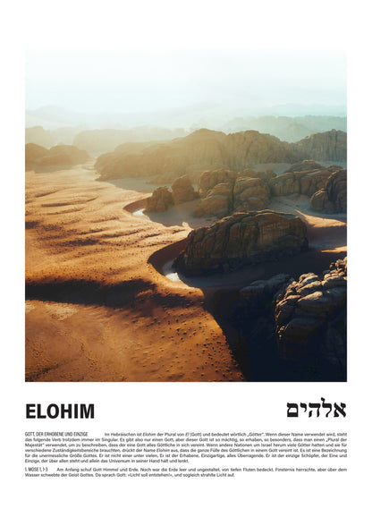 Elohim - Namen Gottes Poster