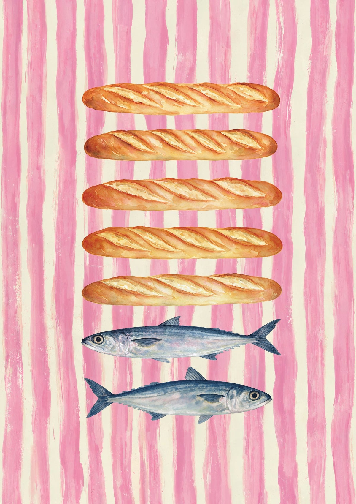 5 Brote 2 Fische - Poster