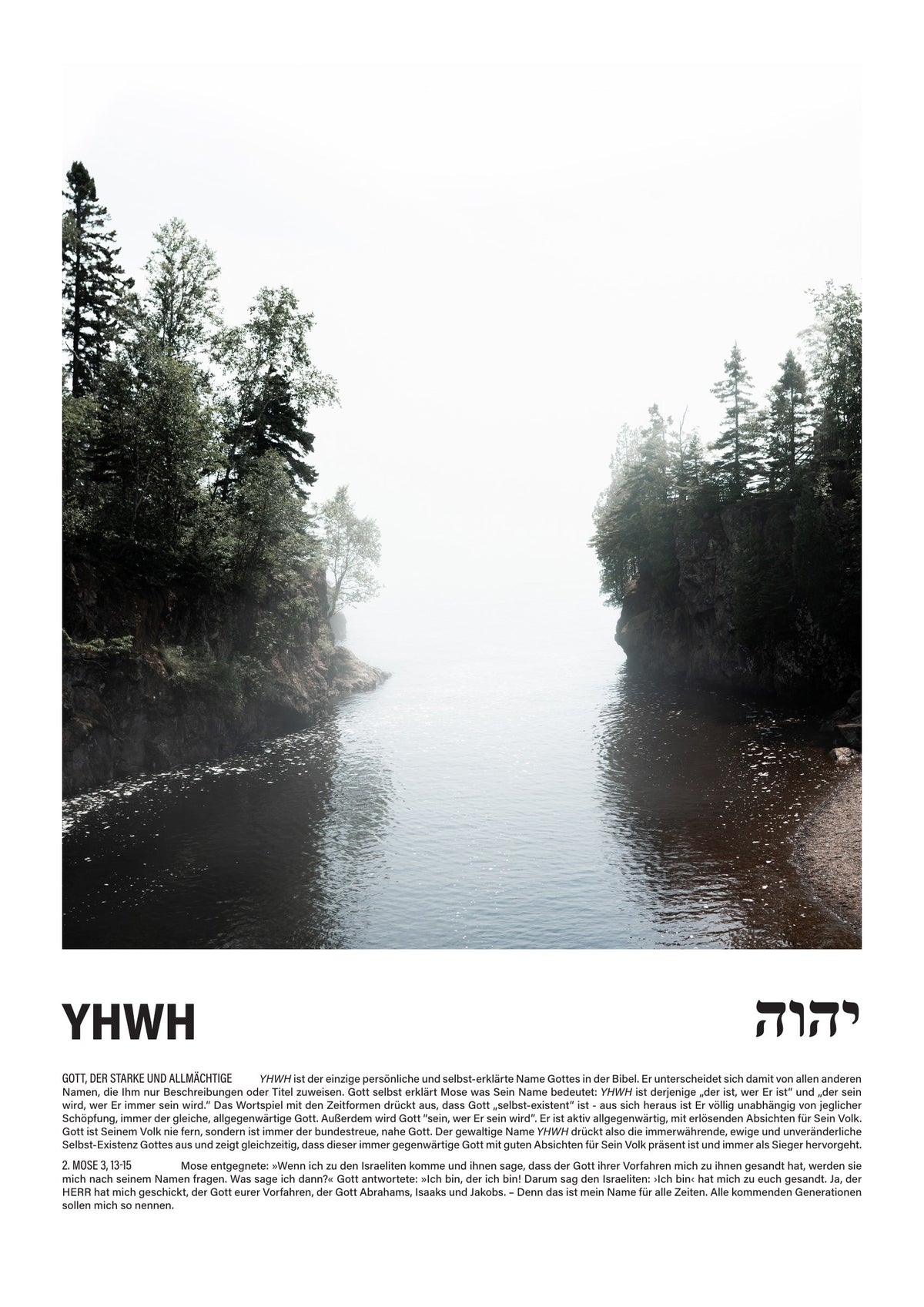 YHWH - Namen Gottes Poster