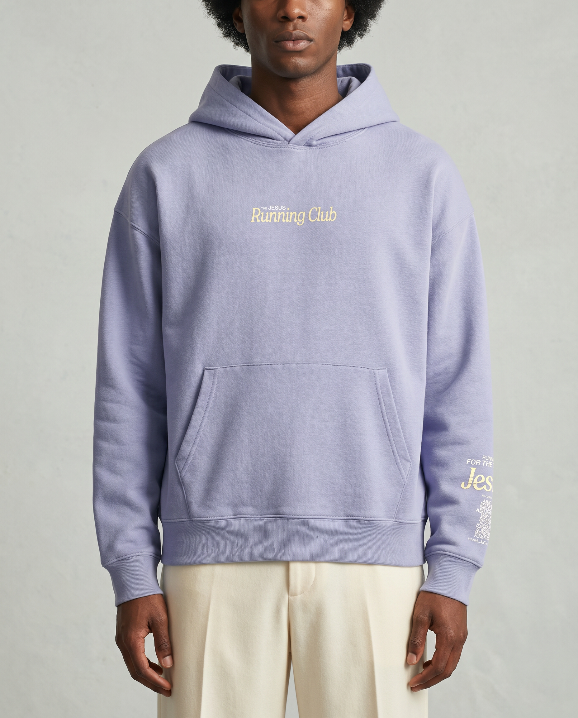 Jesus Running Club Hoodie christlicher Hoodie fair produziert Festival Streetwear Good-Natured